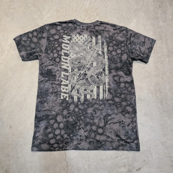 Howitzer Molon Labe Shirt Gray Camo Skill Snake Firearms - Picture 7 of 11